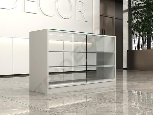 [0270013/150] Display Case Counter 150X50X90 cm White/Black