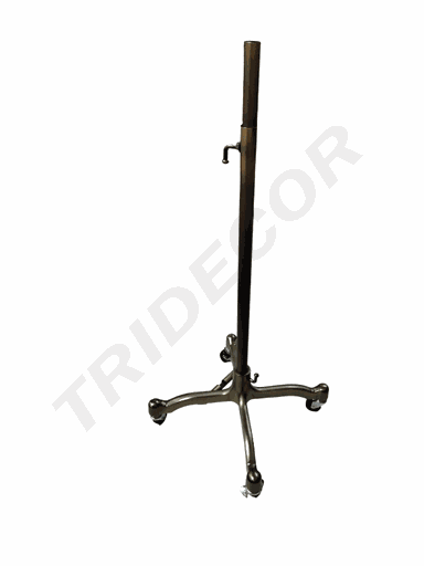 [6041019] base con rueda color metal viejo