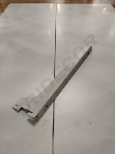 [002393] Soporte De Cremallera Para Baldas Blanco 30cm Pareja