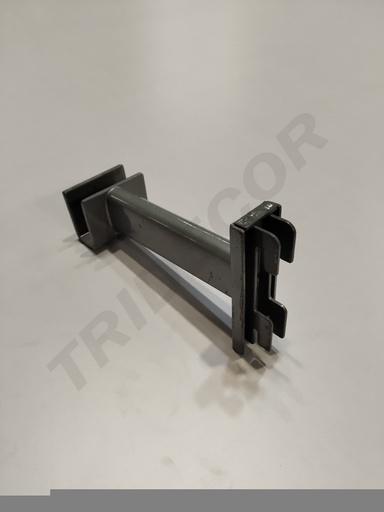 [002056] Soporte Tubular Rectangular Gris Para Tubo De 50Mm