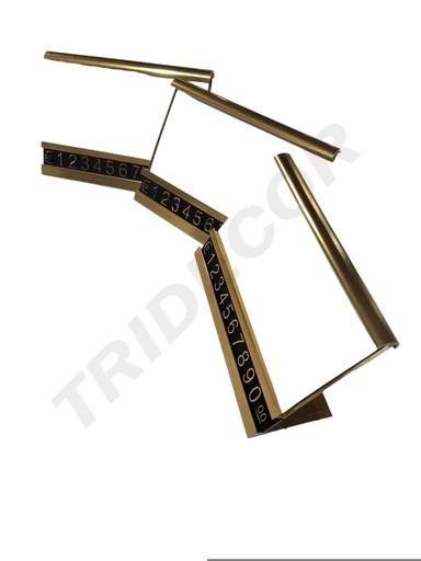 [014860] Marca precios Oro con números 10UND