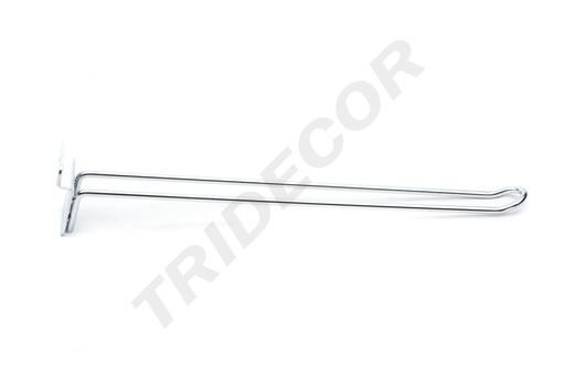 [001104] 左右二线电镀板钩gancho doble para panel de lamas 6mm 35cm