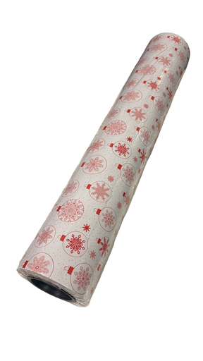 [014176] Papel de Regalo Estampado Navideño Globos 62 cm