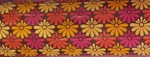 [014176] Bobina de Papel De Regalo Estampado Flores 62 cm