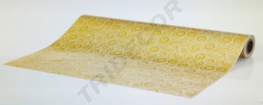 [014176] Espero que te guste el papel de regalo verde y dorado 62cm