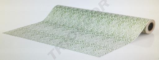 [014176] Papel de regalo blanco con impresión negra 62cm