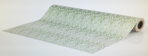 [014176] Papel de regalo blanco con impresión negra 62cm