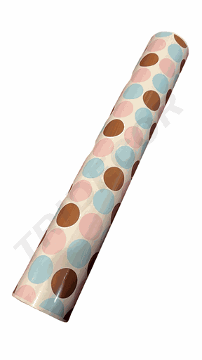 [014176] Papel de regalo con rayas anchas color plata y verde 62cm