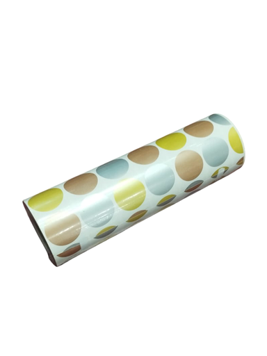 [014177] Papel de Regalo Con Círculos De Colores 31 Cm