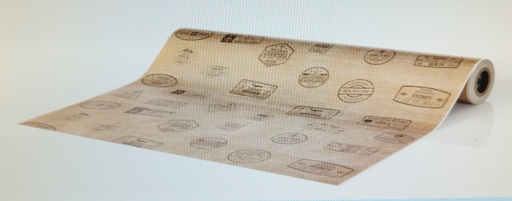 [014176] Papel de Regalo Motivo Sello Postal 62 cm 4kg