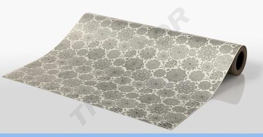 [014176m] Papel de Regalo Mandalas Plateadas 4kg 62 cm