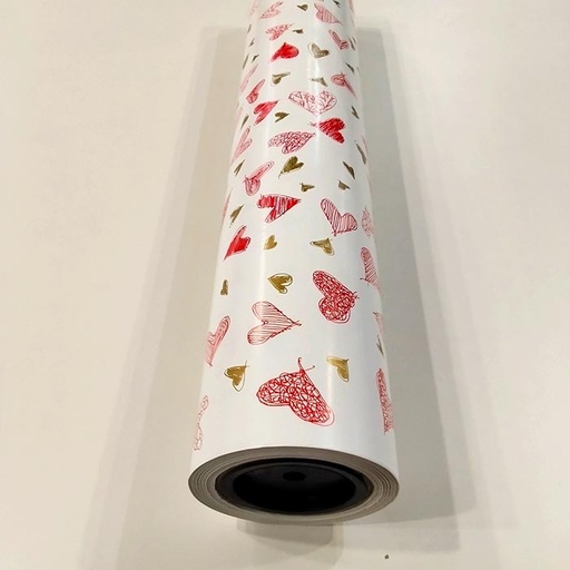 [014176] Heart Pattern Wrapping Paper 62 cm