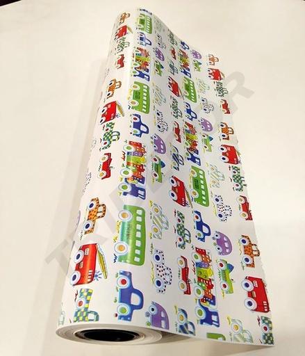 [014176] Papel De Regalo Para Vehículos De Niños 62 Cm