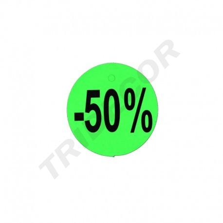[014228.50] Marcaprecio -50 % 50 Pcs 4.2X4.2cm Varios Colores