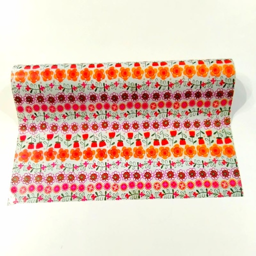 [014176] Floral Patterned Gift Wrap 62 cm