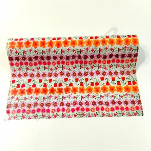 [014176] Floral Patterned Gift Wrap 62 cm