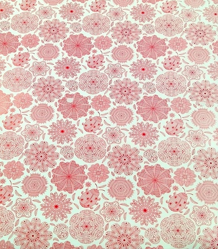 [014176] Papel de regalo mandalas rojas 62 cm