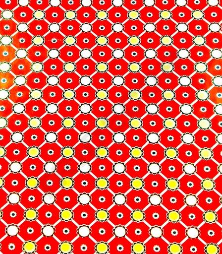 [014176] Bobinas de Papel Regalo Rojo, Cenefa Flor 62 cm