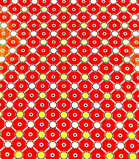 [014176] Rolos de Papel de Embrulho Vermelho, Borda Floral, 62 cm