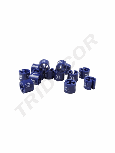 [005113-AZ] 衣架尺码粒Clips identificador de tallas para perchas XL Azul