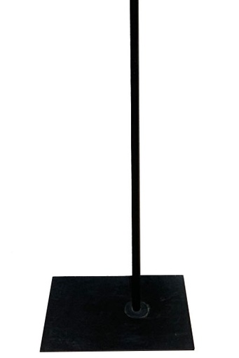 [040018] Base Rectangular Para Bustos Color Negro