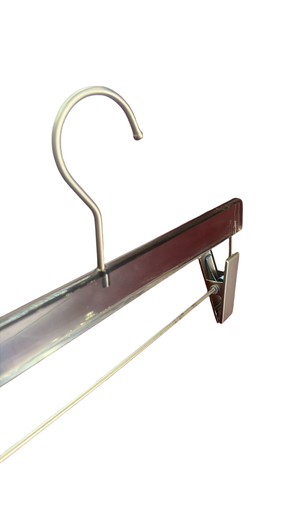 [005130] Percha de plástico gris Con Pinzas 32cm