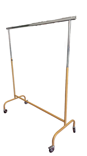 [038947] Burro Ropa fijo en Altura 150x50x160 cm COLOR ORO 固定衣架