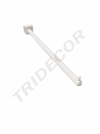 [001061] Ganchos Blanco Con Un Clavo Para Tubo Retangular 35Cm