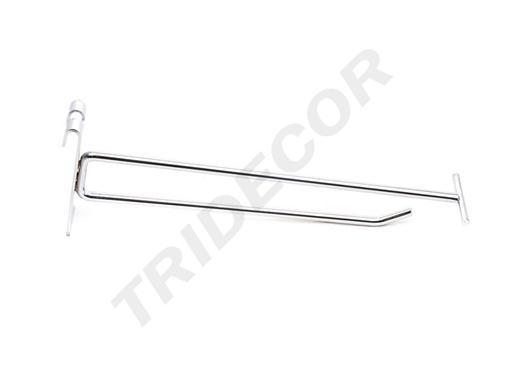 [001152] Hook with Price Holder for Bars/Meshes 20 cm