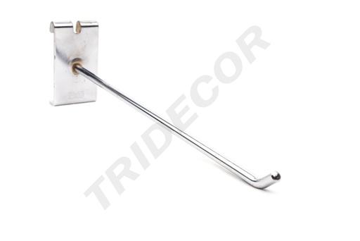 [001161] Thick Chrome Hook for Grilles/Meshes 35 cm