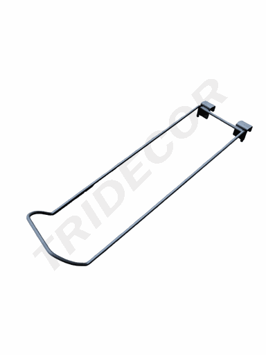 [001521-MG2] Supporto a sfera grigia con ancoraggio a barra rettangolare porta prezzo
