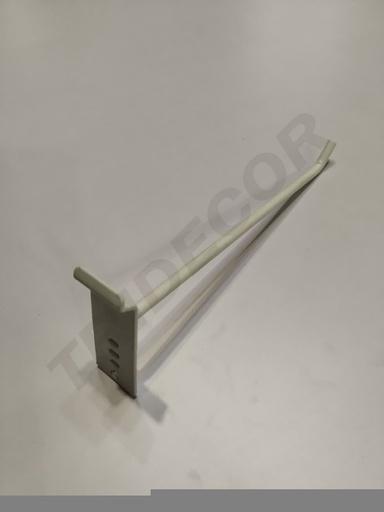 [001551] White Hook for Aluminum Panel 20cm 6mm