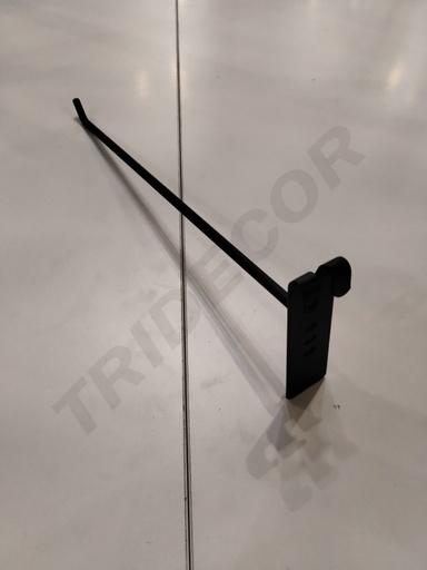 [001706] Gancio nero per rete da 6mm, 30cm, 200 unità/scatola