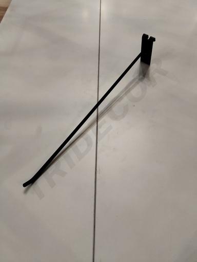 [001707] Schwarzer Haken für 6mm Masche 40Cm 100 Einheiten/Kasten