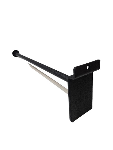 [001714] Hanger Hook with Stop for Slat 30 cm 10 mm Black