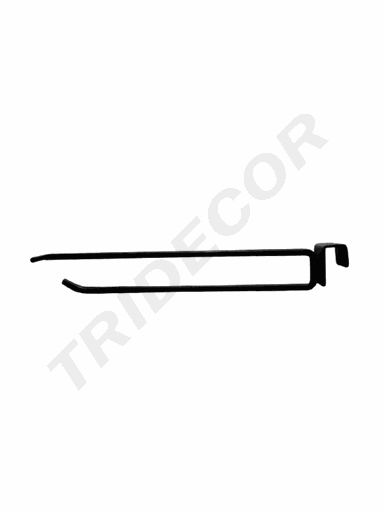 [001717] Doppelhaken mit Preishalter für rechteckiges Rohr, 6 mm