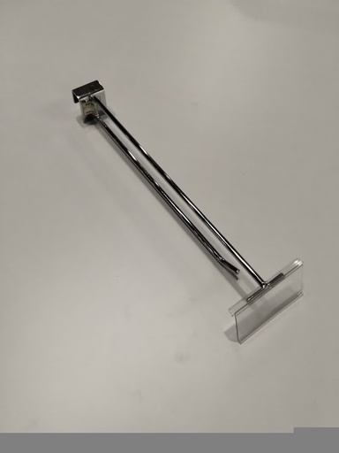 [001719] Hook with Price Holder for Rectangular Tube 35 cm 6 mm