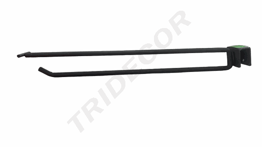 [001720MG2] Gancho cinzento para tubo retangular 35cm 8mm