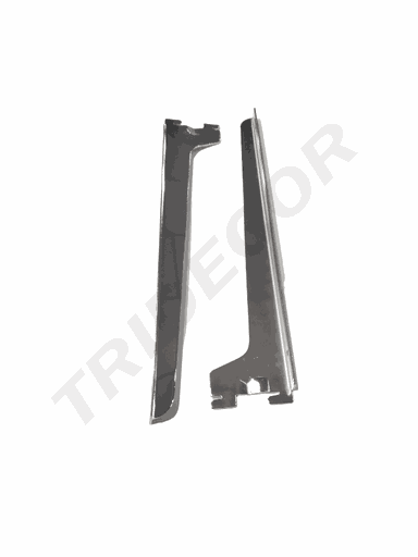 [002350] 单边脚三角电镀玻璃托Soporte Simple para Cremallera Cristal Cromado 30cm 50/caja