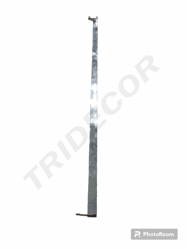 [006131] Bară de fermoar simplă din oțel inoxidabil 118.7Cm 15X30mm 0.9mm