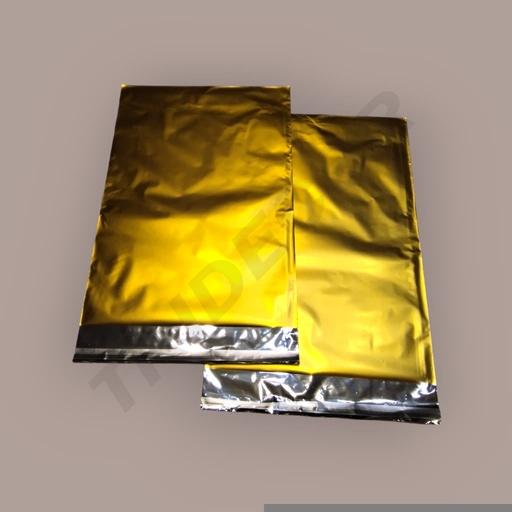 [0101061] 金色哑光袋Sobres Metalizados Dorado Con Adhesivo 35X50+6cm 100Unds/Paq