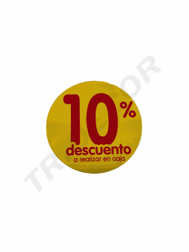 [014020-10] Adesivo -10% de desconto A REALIZAR