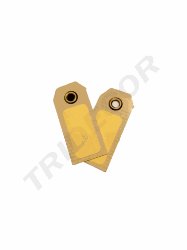 [0141001] Etiqueta recortada Kraft com moldura 1,5X3,4cm 200/pacote