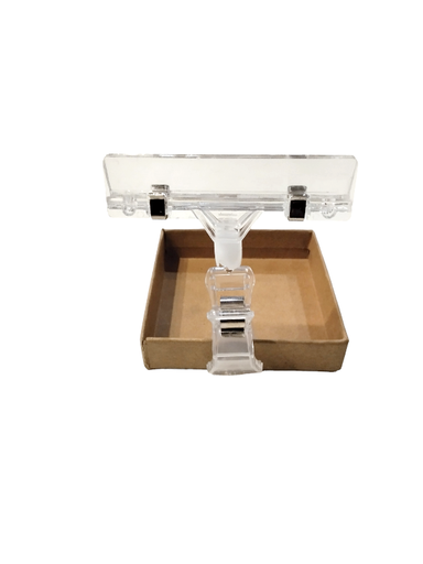 [014561] Clip support de prix transparent