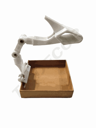 [014565] Pinza De Portaprecio Color Blanco Regulable 17Cm